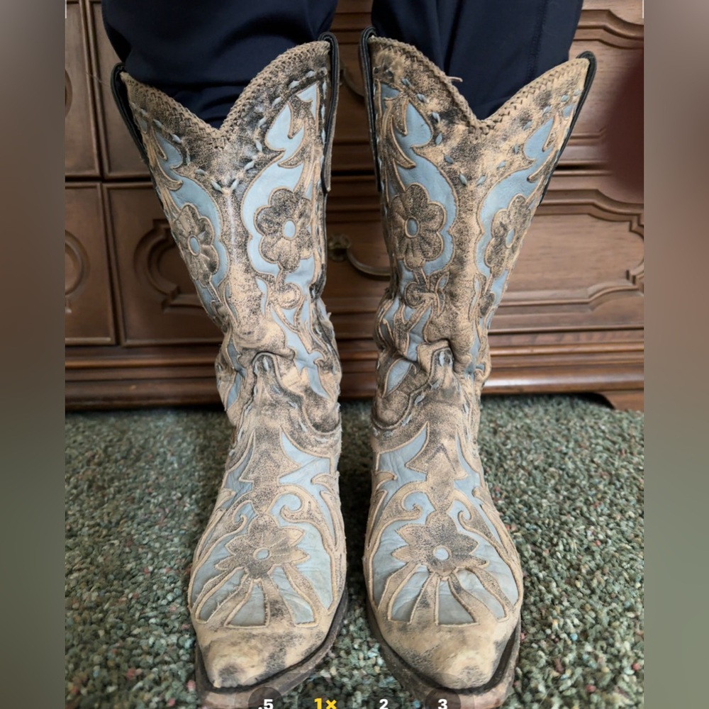 Lane Cowboy Boots Size 9